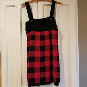 Buffalo Plaid Sweater Dress